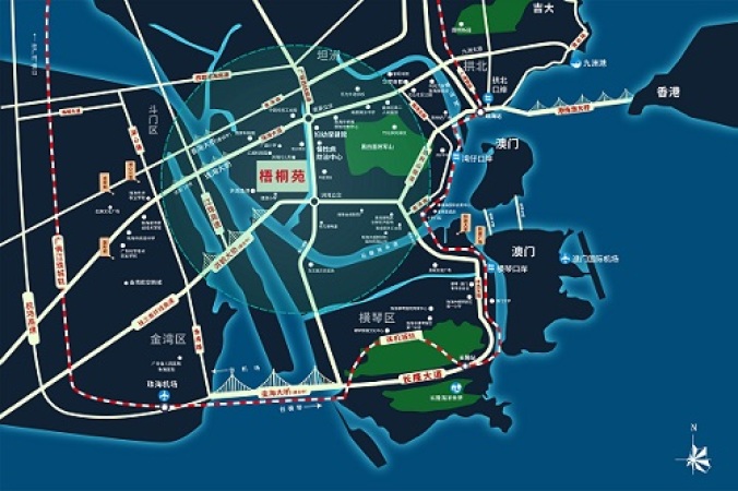 中国铁建梧桐苑交通图