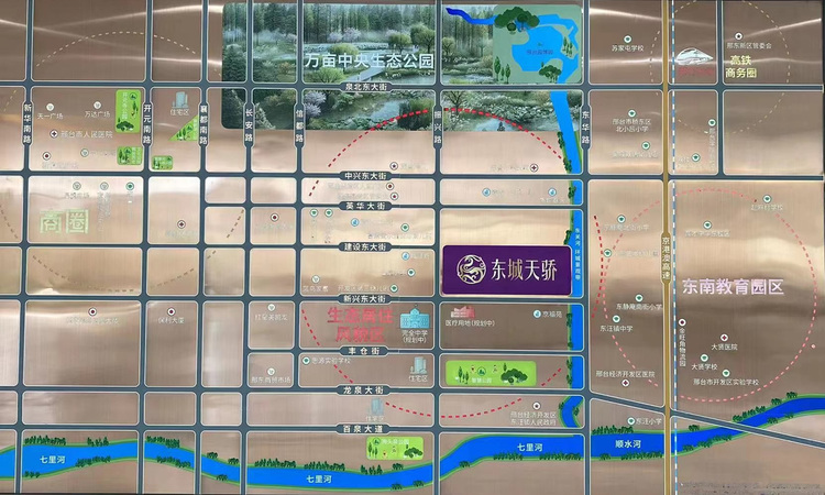 东城天骄交通图