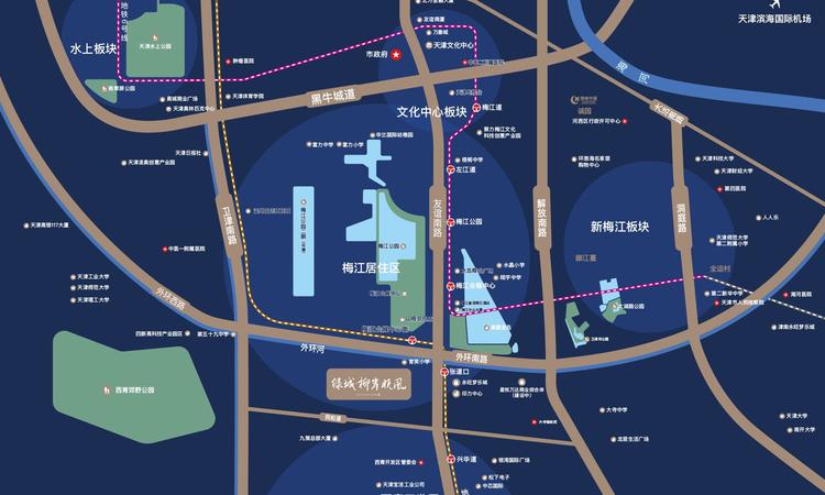 绿城柳岸晓风交通图