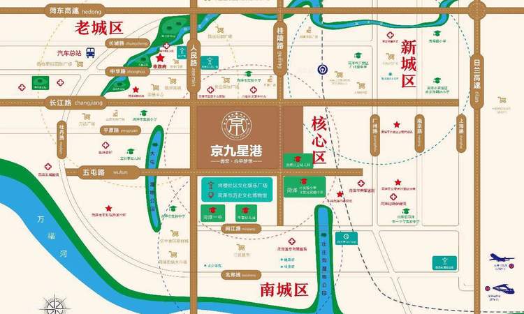 悦海·京九星港交通图