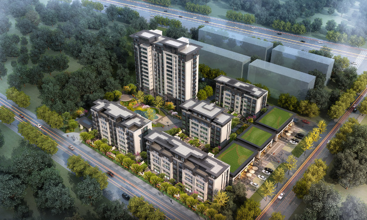 睿湖美景效果图