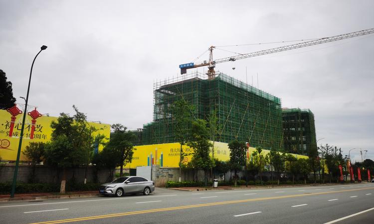 标志和风苑施工进度图