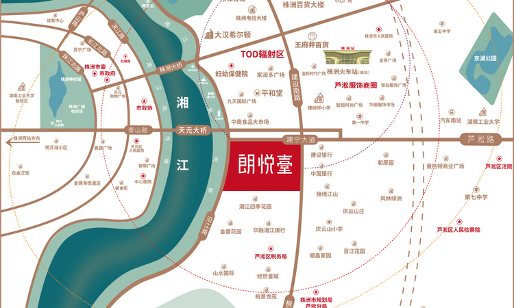 卓誉朗悦臺交通图