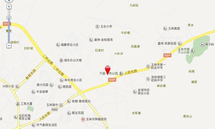 万盛中央公园交通图