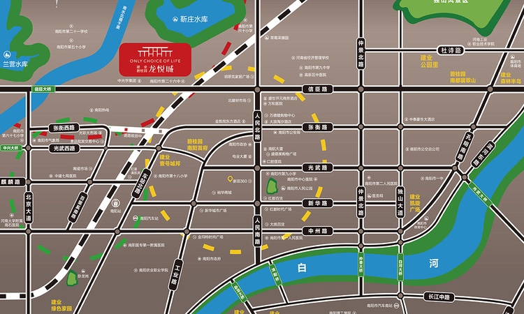 建业碧桂园龙悦城交通图