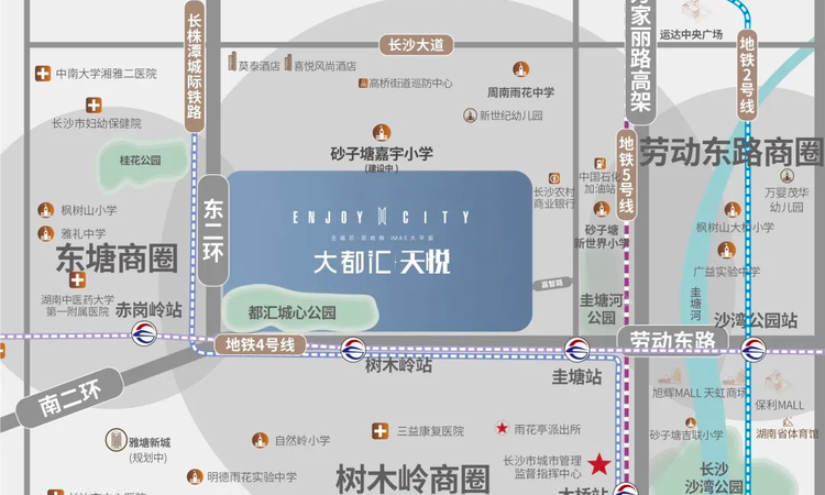 大都汇天悦交通图