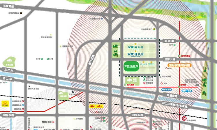 安联凯旋府交通图