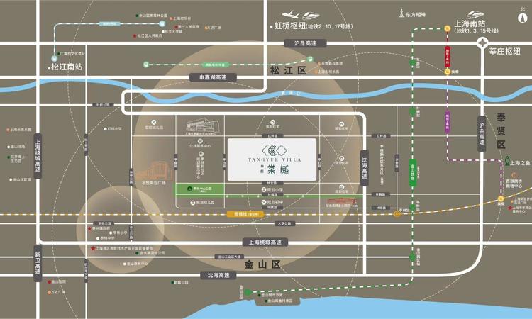 华纺·棠樾交通图