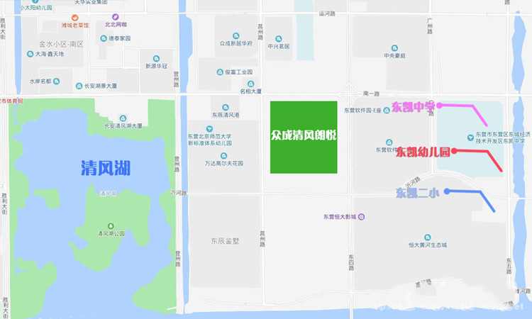 众成清风朗悦交通图