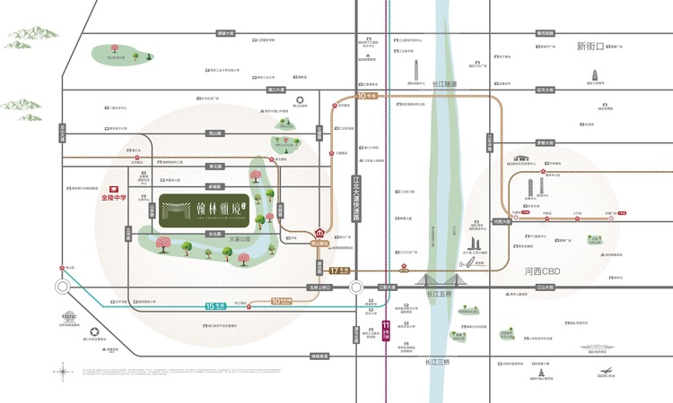 中建翰林雅境交通图