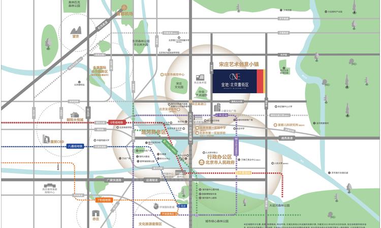 金地北京壹街区交通图