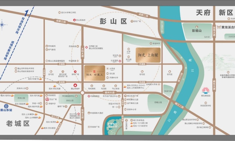 阳光云溪上交通图