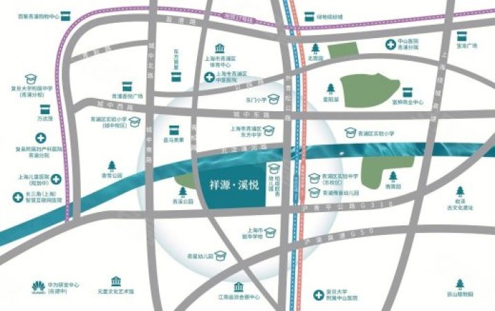 祥源溪悦交通图