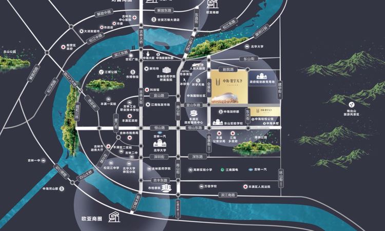 中海寰宇天下周边配套图