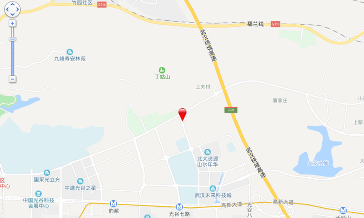 武汉城建光谷龙山湖交通图