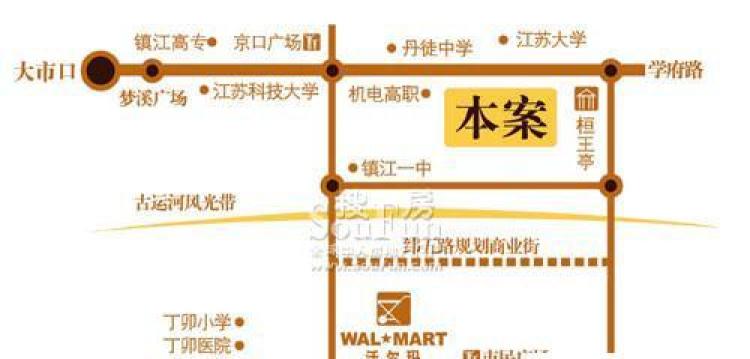 香江世纪名城交通图