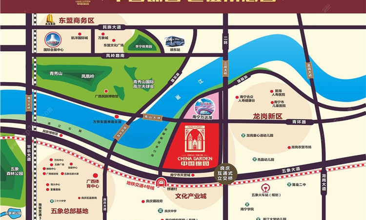 中国锦园交通图