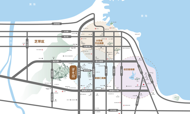 绿城·留香园交通图