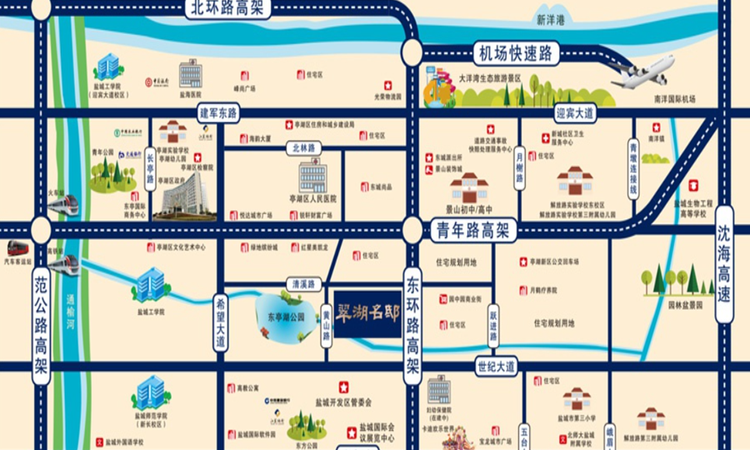 中船翠湖名邸交通图