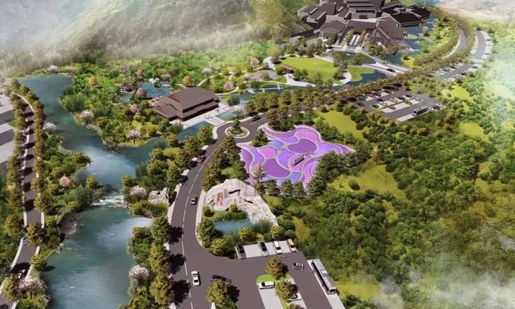 莲花山谷效果图