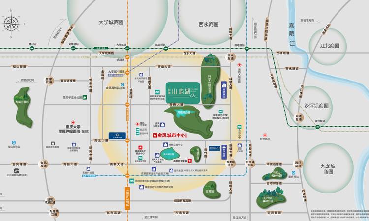 陕建·山屿湖交通图