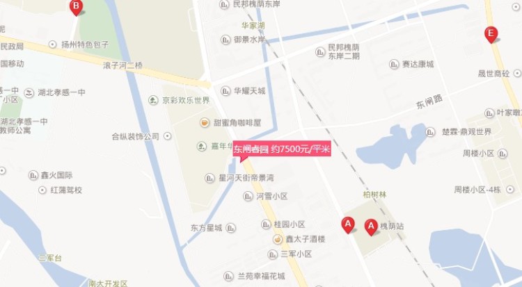 东闸睿园交通图