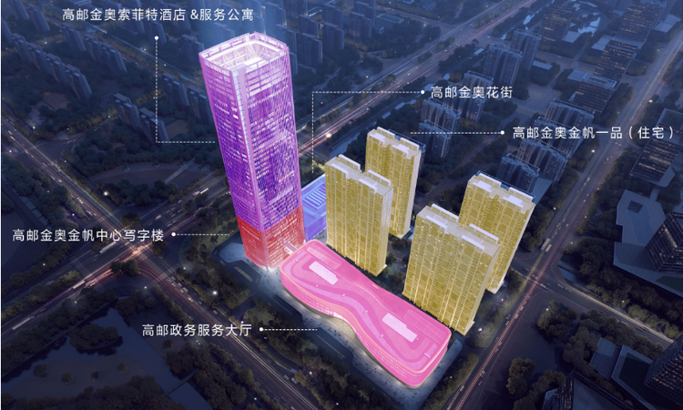 高邮金奥金帆一品周边配套图