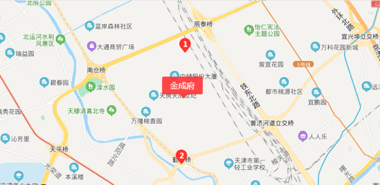 金隅金成府交通图