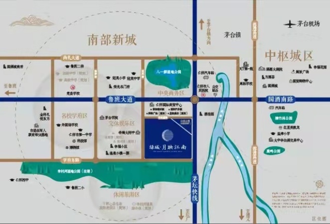 绿城·月映江南交通图