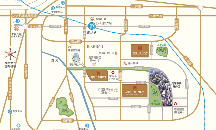 金地·都会风华交通图