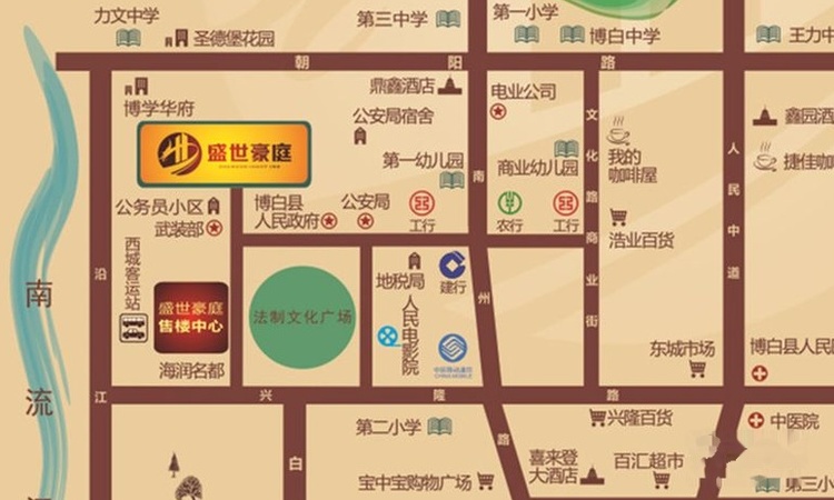 海润盛世豪庭交通图