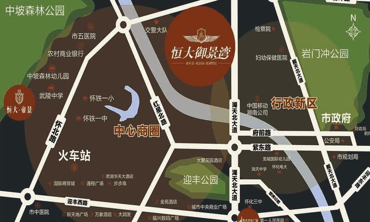 怀化恒大御景湾交通图