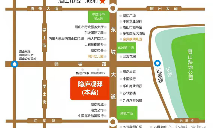 隐庐观邸交通图