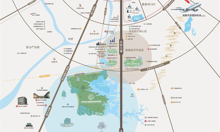 中铁黑龙滩国际旅游度假区交通图