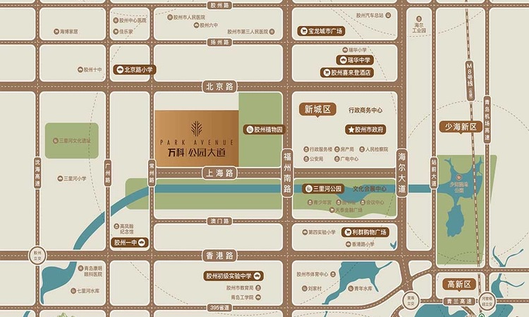 万科公园大道交通图