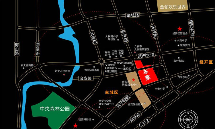 天成金域华里交通图