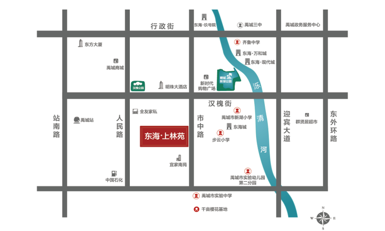 东海·上林苑交通图