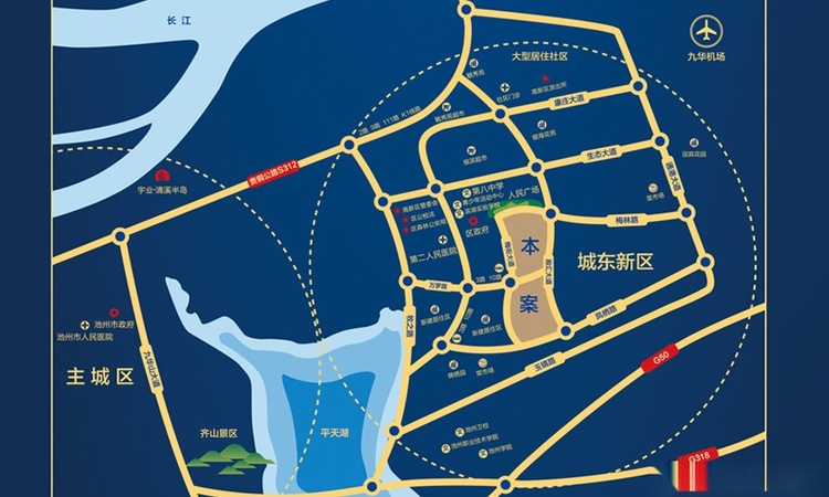 宇业天逸华府交通图