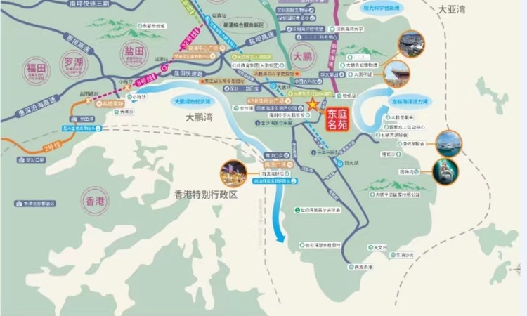 东庭名苑交通图