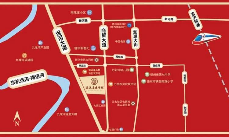 德达东建馨园交通图