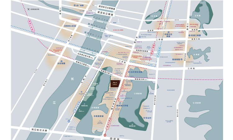 蓝城·湖畔雲境 | 璞寓交通图