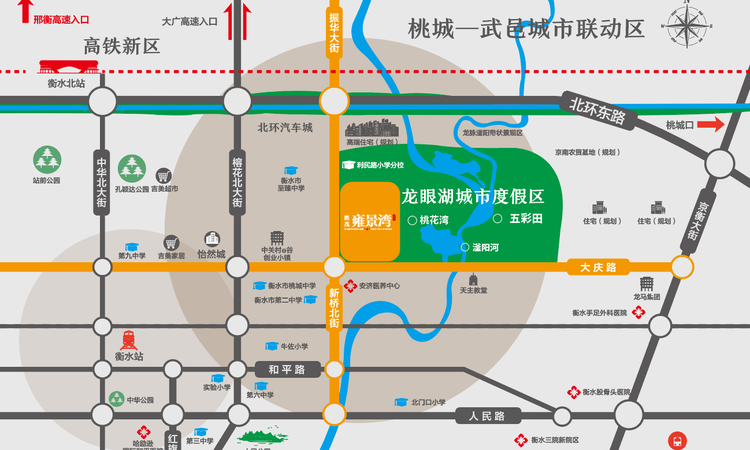 雍景湾龍阁交通图