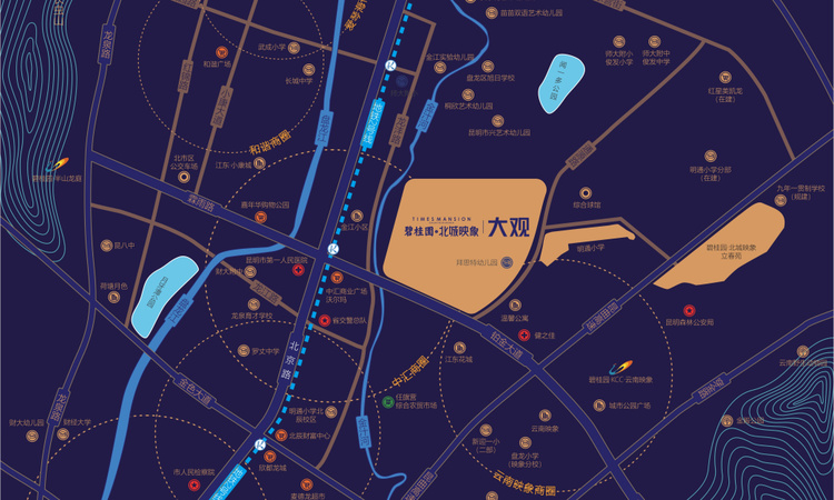 碧桂园北城映象|大观交通图