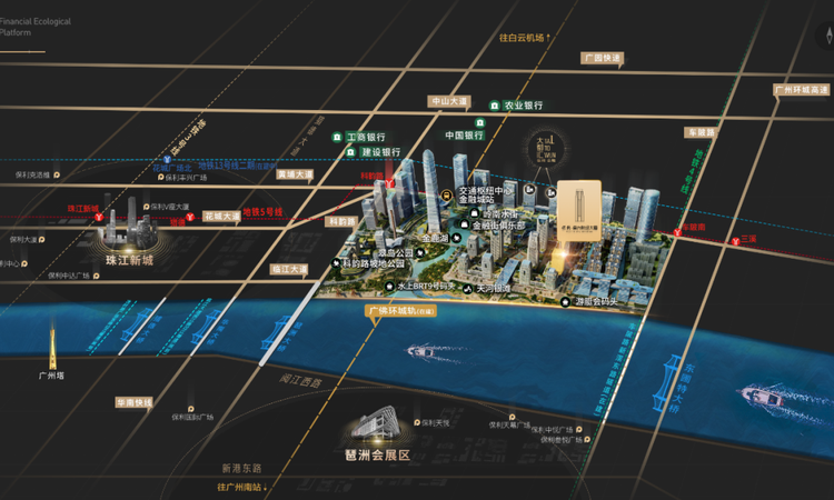 保利南方财经大厦交通图