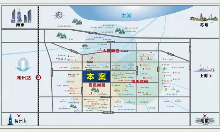 蓝城悦星广场周边配套图