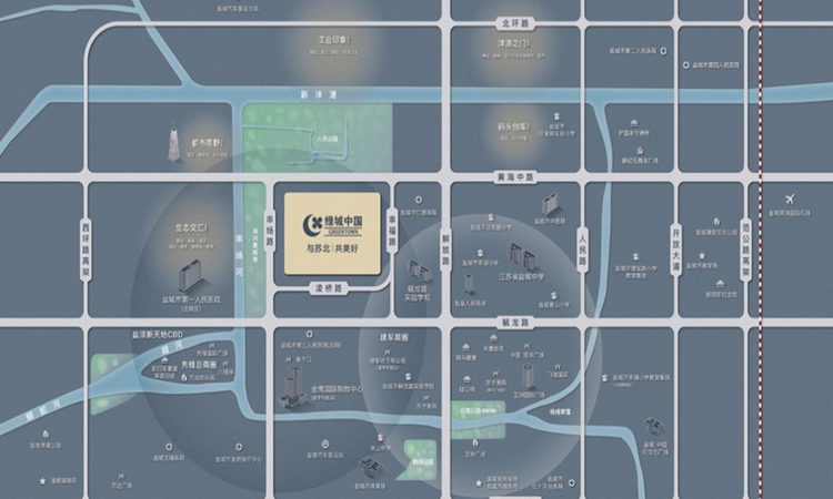 绿城·晓风印月交通图