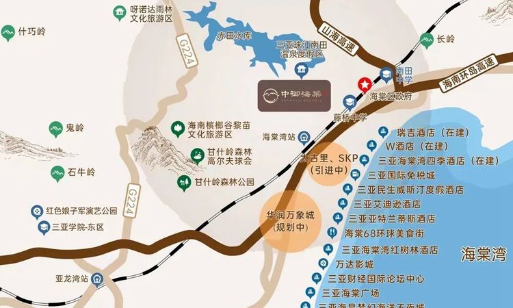 恒润中御海棠交通图