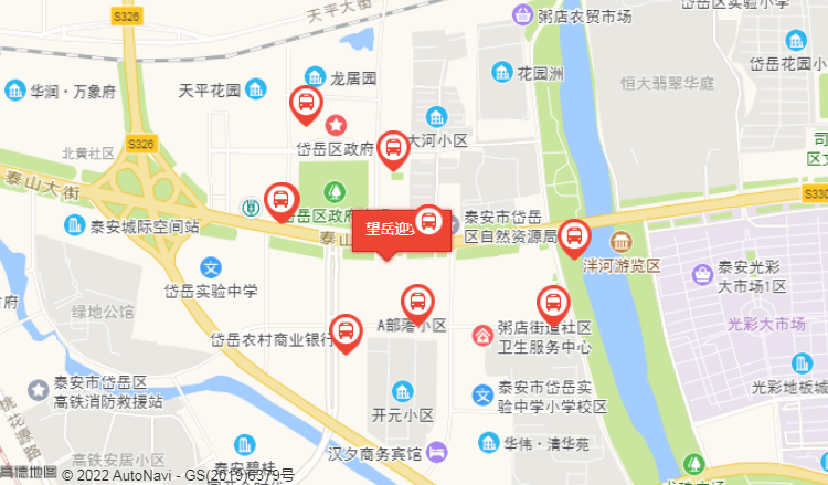望岳府交通图