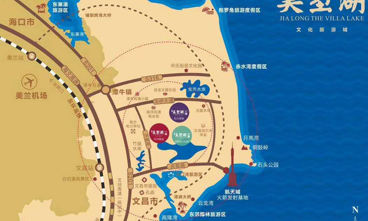 佳龙美墅湖交通图