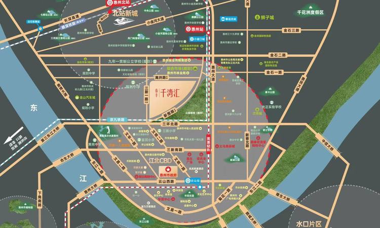 泰丰千湾汇交通图